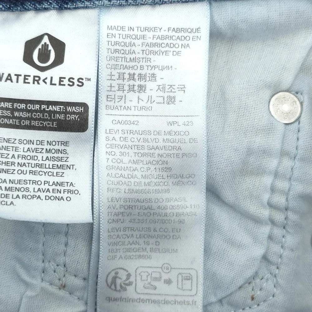 Levi's Mens Jeans 501 '90s W28 L30 Blue Mid Wash Straight Leg Denim